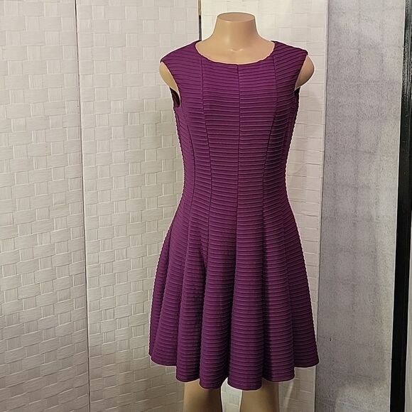 BRAND NEW GABBY SKYE SLEEVELESS ROUNDNECK LINE GOLD ZIP CLOSURE  DRESS - Picture 2 of 15